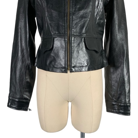 Vintage Pioneer Wear Leather Jacket Black Size Medium - Picture 6 of 14